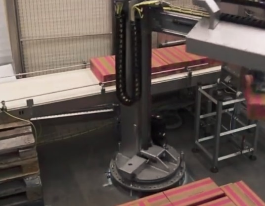 Palletizer met 4 Estun servosystemen